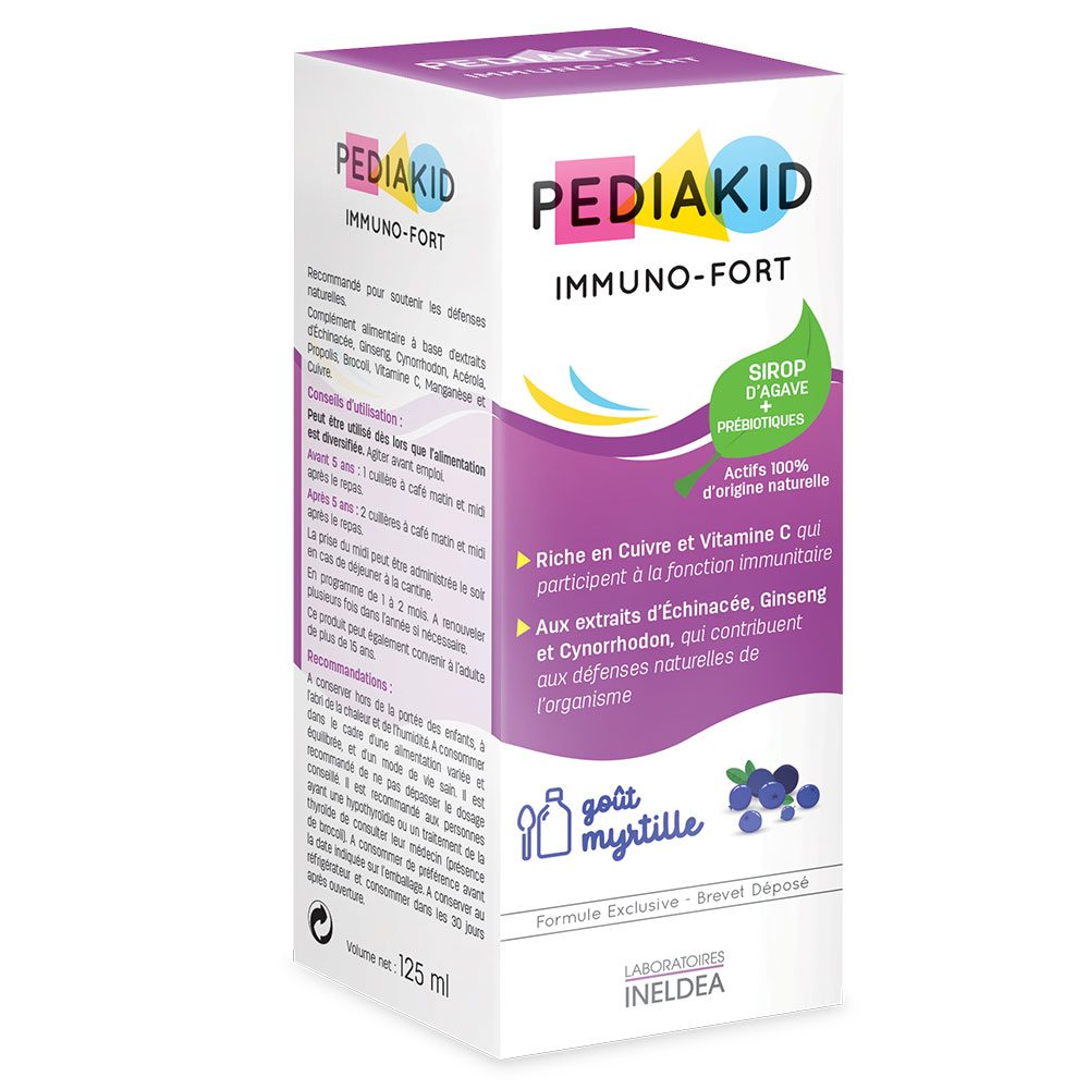 Pediakid Immuno-Fort jarabe sabor arándano 125 ml