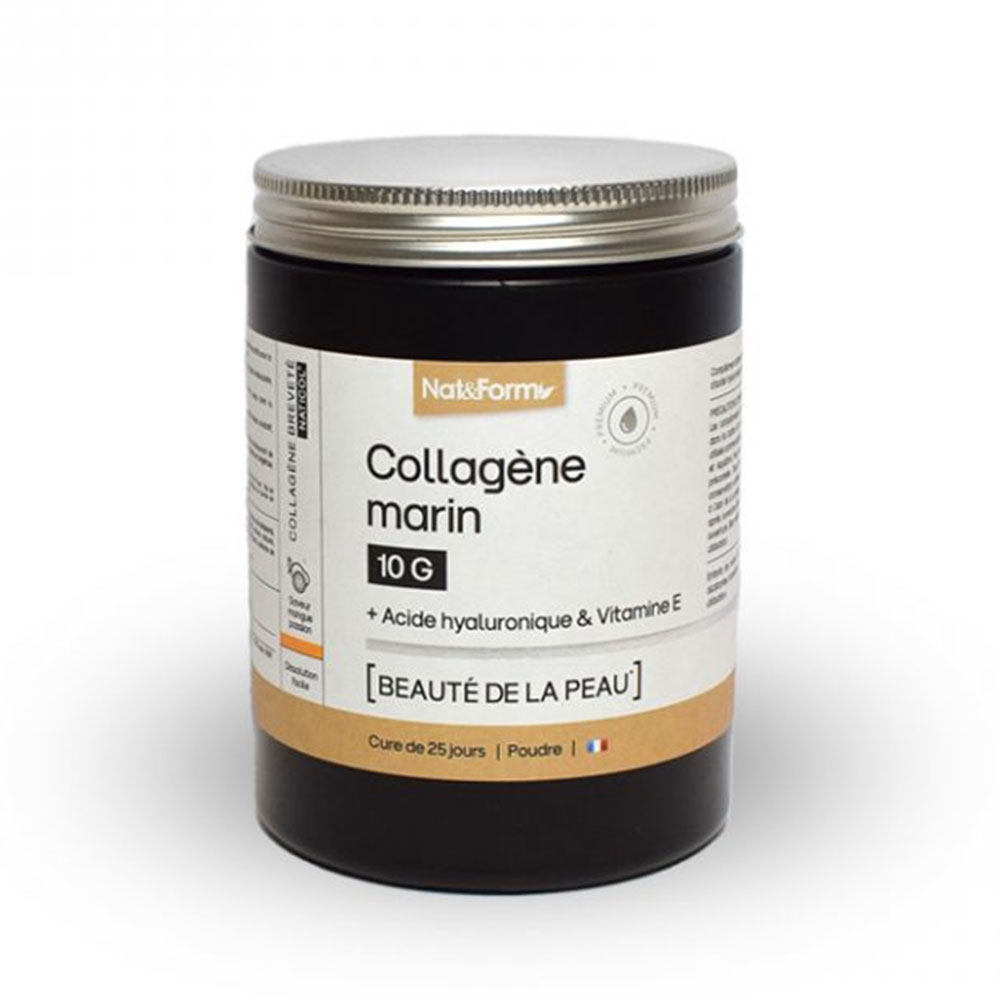 Nat&Form Colágeno Marino Belleza de la piel con ácido hialurónico y vitamina E 312,5 g