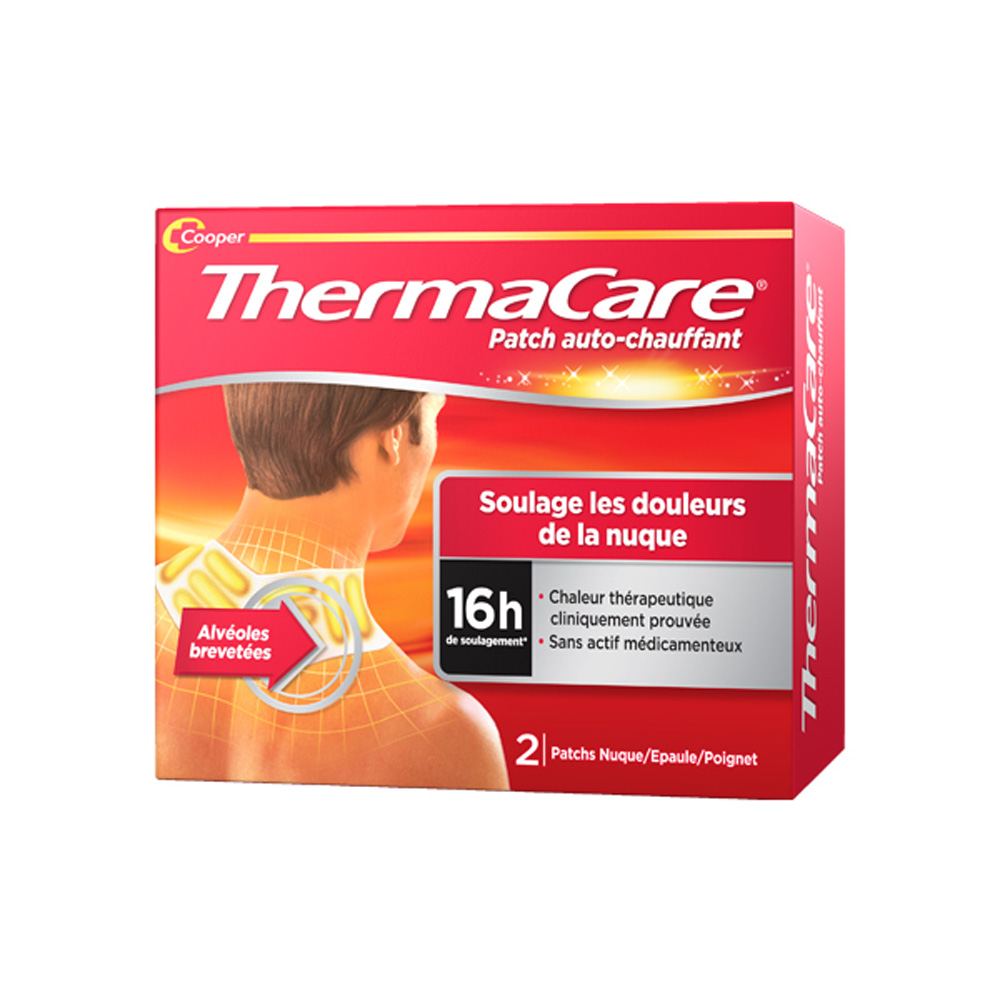 Thermacare Parche efecto calor nuca hombro muñeca x2