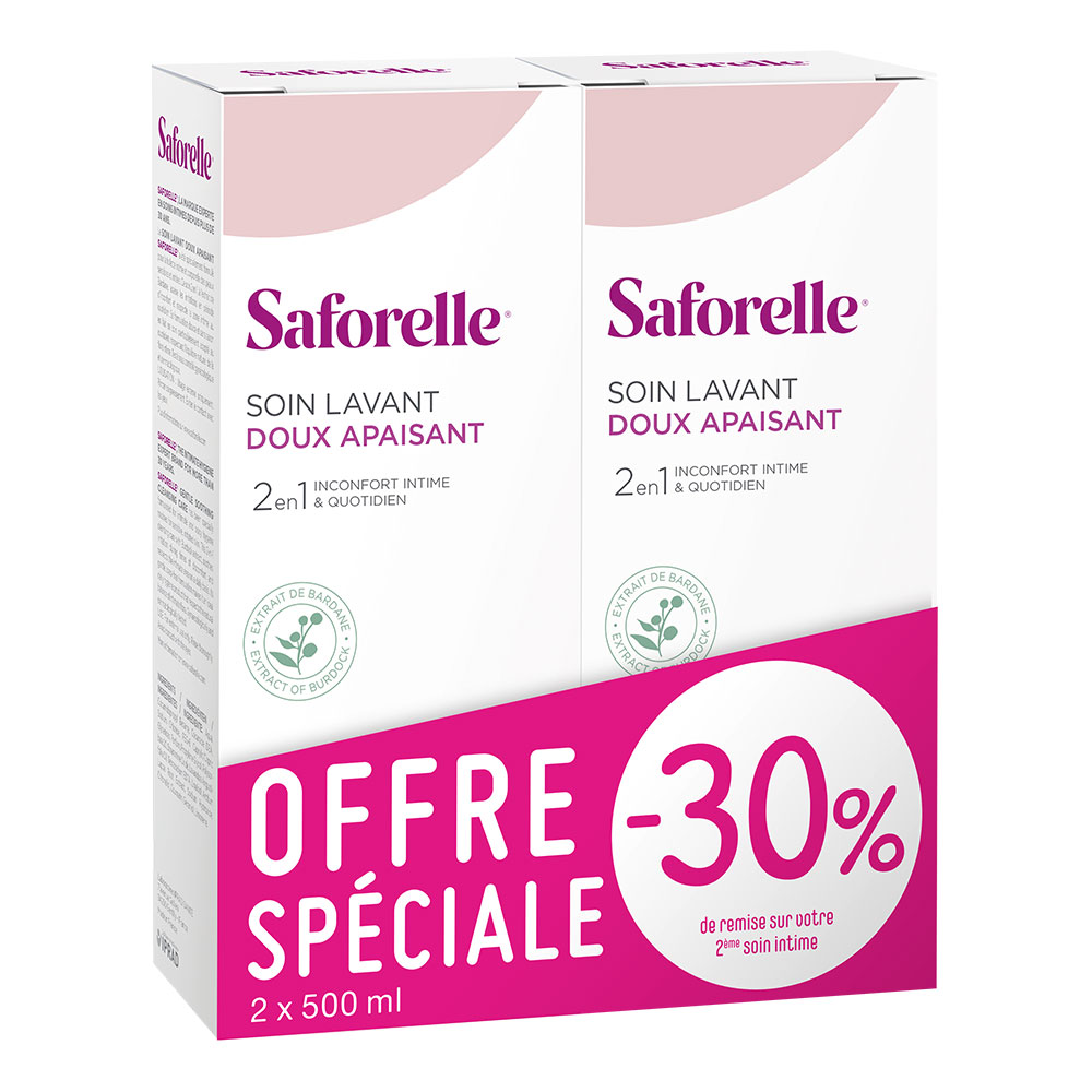 Saforelle Cuidado Limpieza Suave 2x500ml
