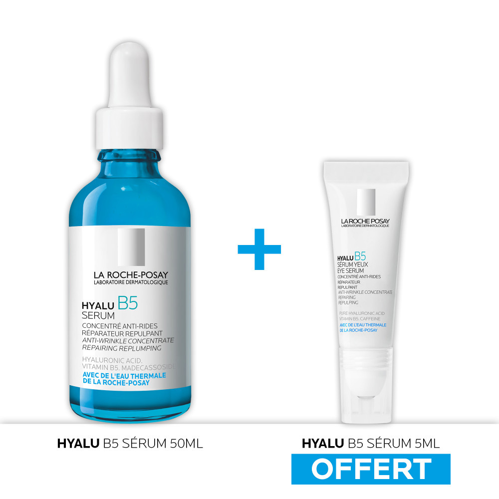La Roche-Posay Hyalu B5 Sérum reparador antiarrugas + sérum contorno de ojos de de regalo