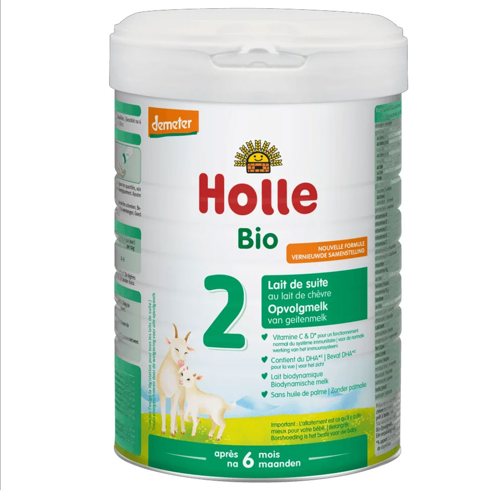 Holle Pural Leche de continuación 2 con leche de cabra Bio Después de 6 meses 800g