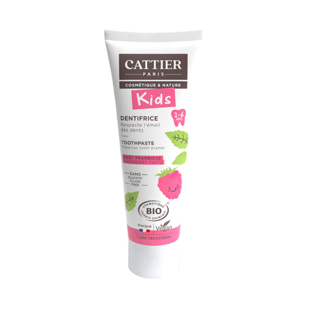 Cattier Dentífricos Dentífrico Infantil Frambuesa 2-6 años Bio 50ml