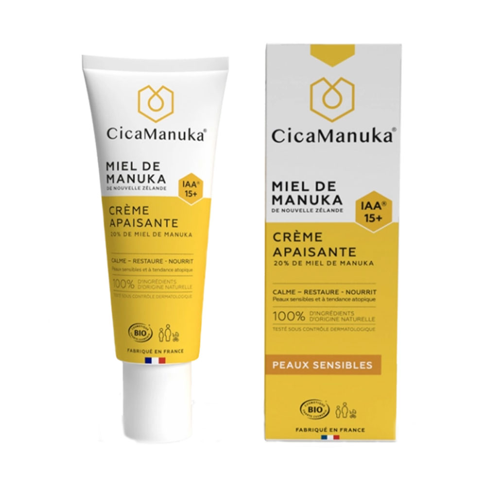 Cica Manuka Crema calmante ecológica Miel de Manuka IAA15+ Piel sensible 75 ml