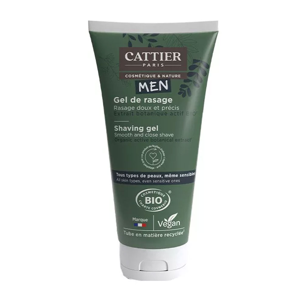 Cattier Hombre Gel de Afeitado Bio Suave y preciso 150 ml