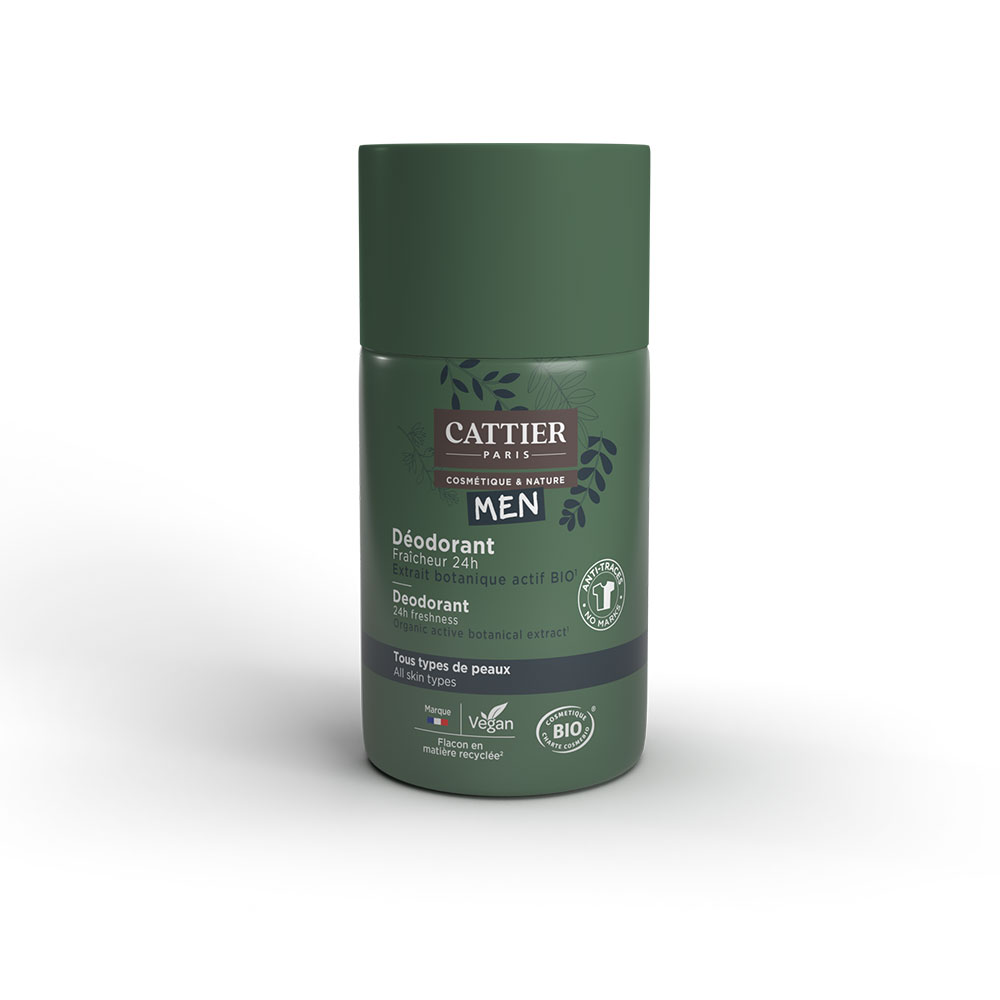 Cattier Hombre Desodorante Roll on ecológico 24 horas de frescura 50 ml