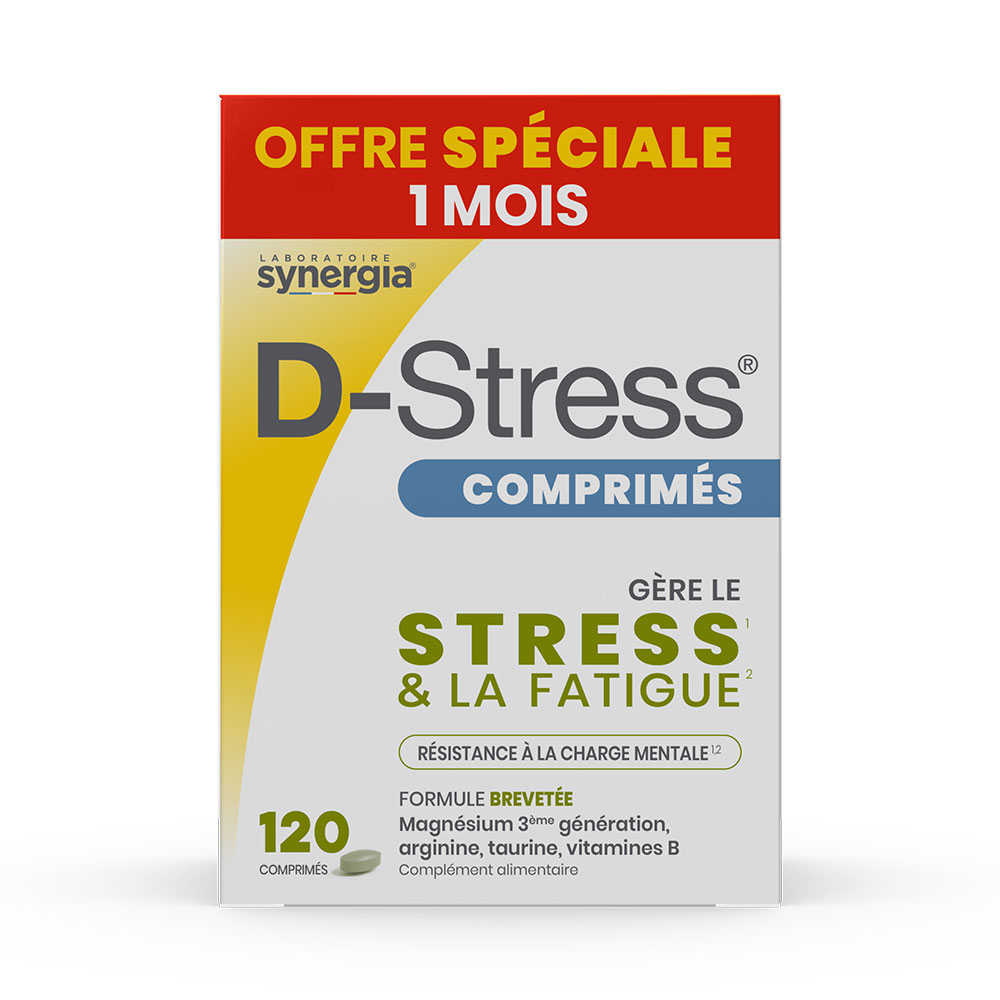 Synergia D-Stress estrés y fatiga 120 comprimidos