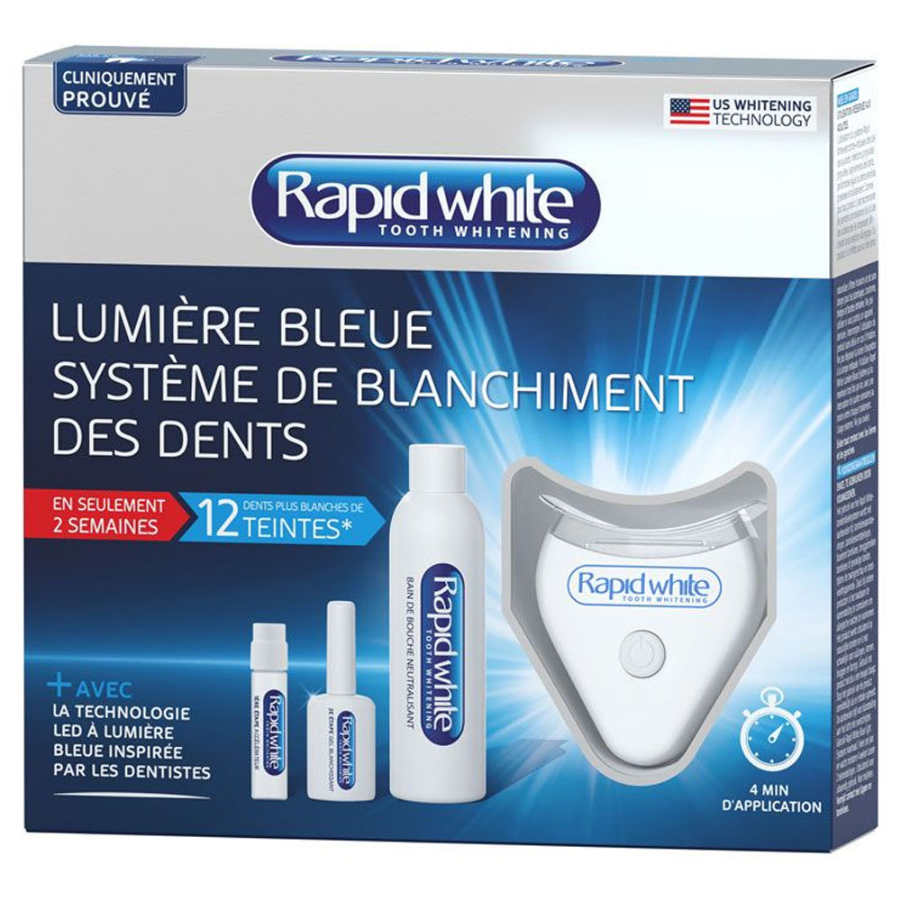 Rapid White Kit sistema de blanqueamiento dental con luz azul