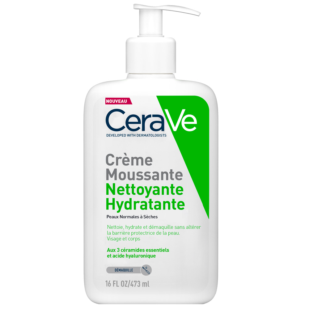 Cerave Cleanse Rostro Crema Limpiadora Hidratante Peaux Normales à Sèches 473ml
