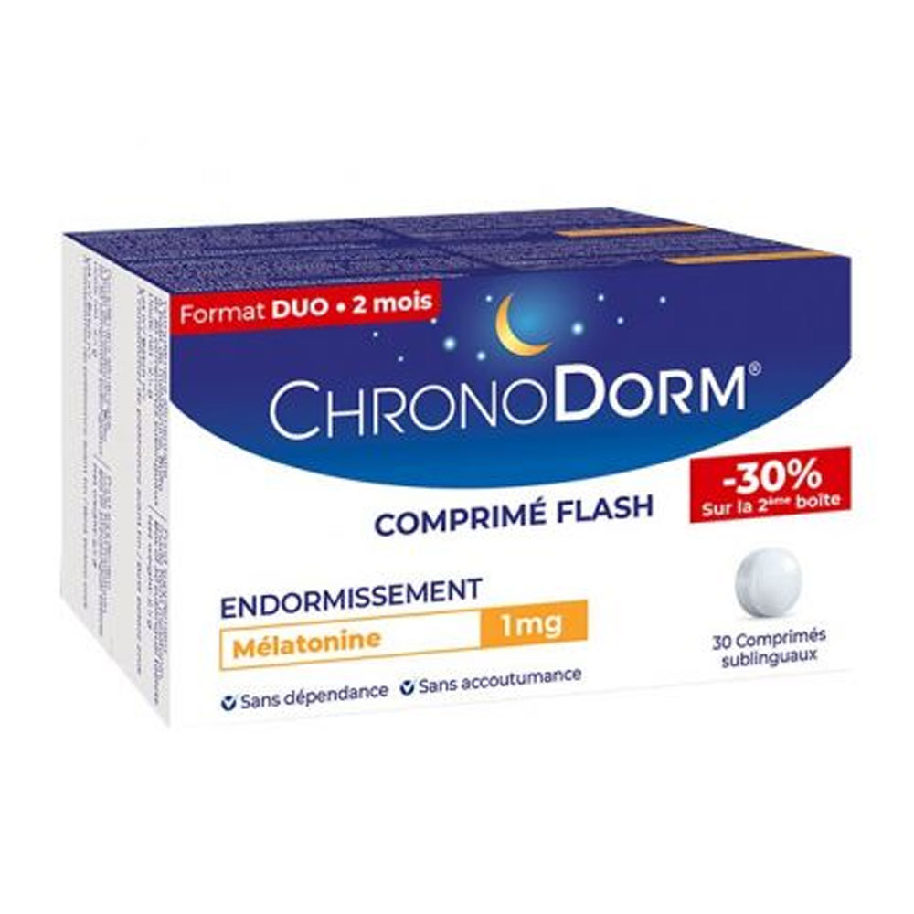 Chronodorm Melatonina 1mg 2x30 comprimidos sublinguales