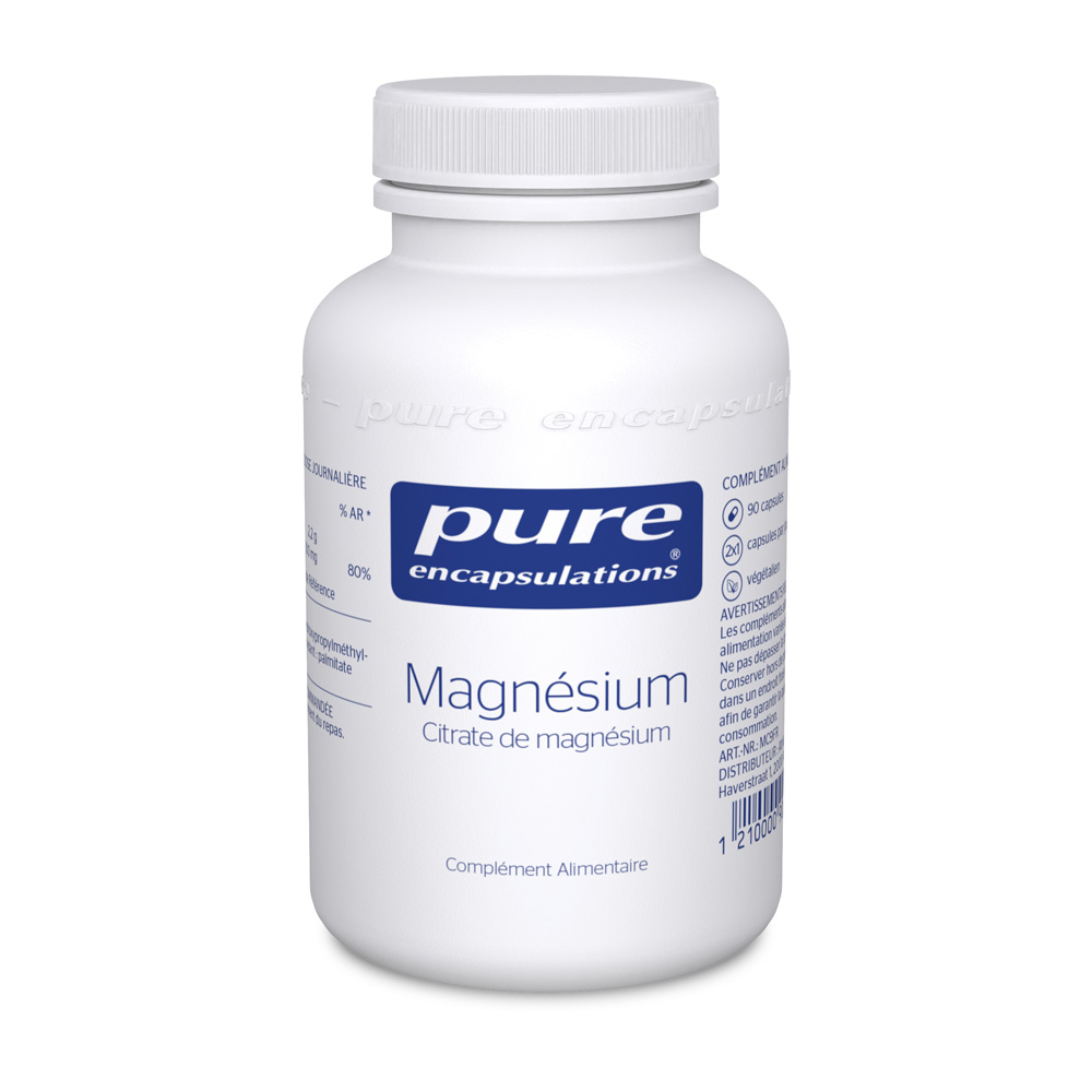 Pure Encapsulations Magnesio (Citrato de magnesio) 90 cápsulas