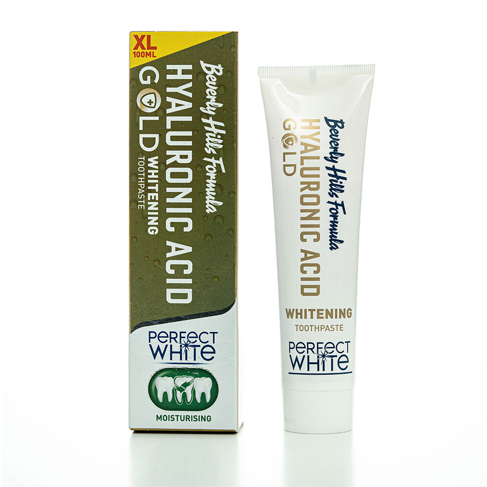 Beverly Hills Formula Perfect White Dentífrico Gold con ácido hialurónico 100 ml