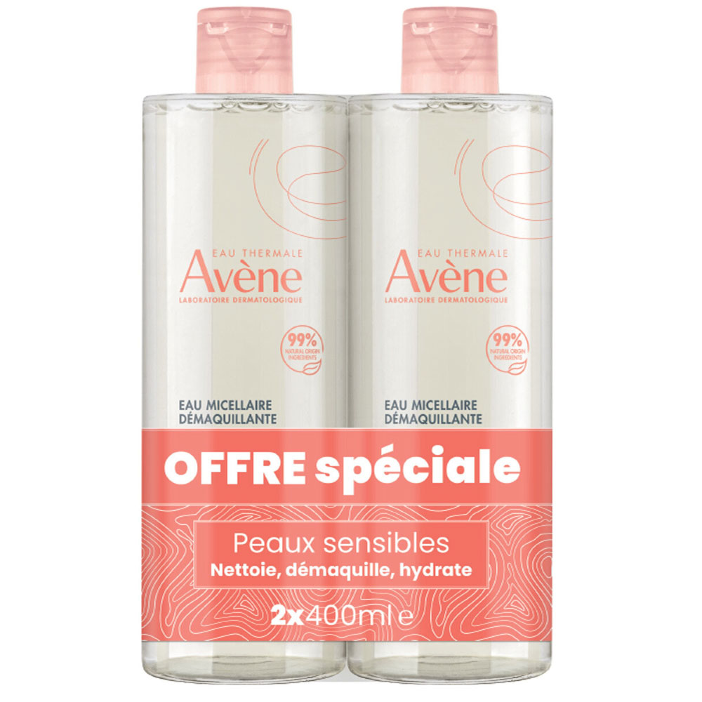 Avène Mis Esenciales Loción micelar pieles sensibles 2x400ml