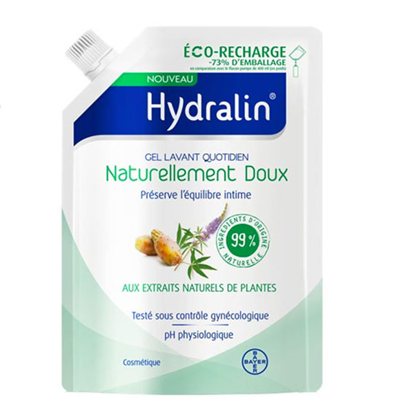Hydralin Uso Diario Eco-Refill Gel limpiador suave natural 400 ml