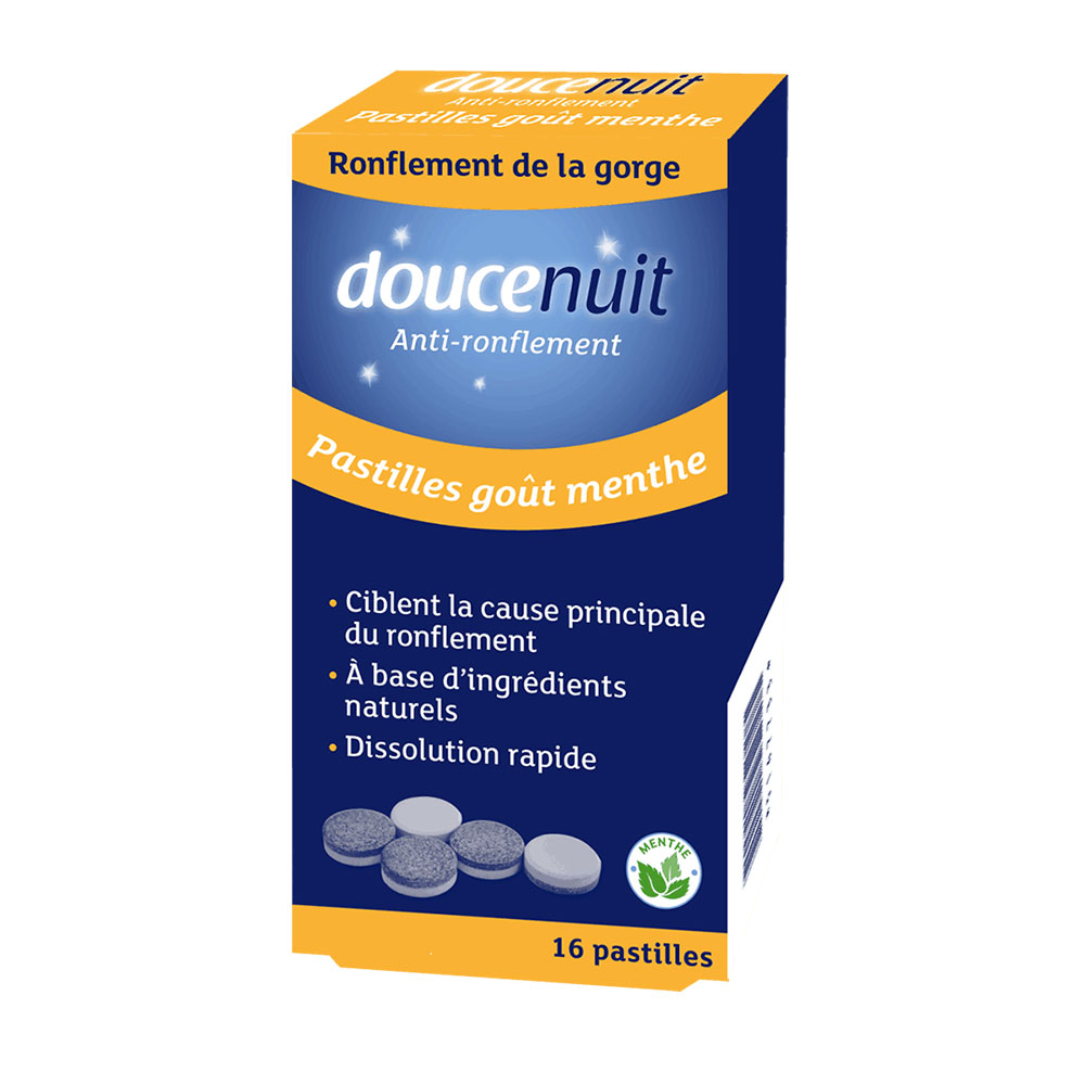 Doucenuit Pastillas antirronquidos Goût menthe x16