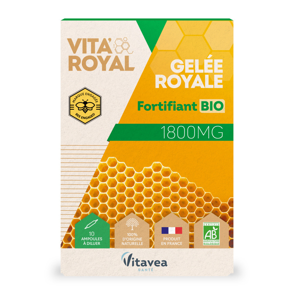 Vitavea Santé Vita'Royal Jalea Real Bio Fortifiant 10 Ampollas