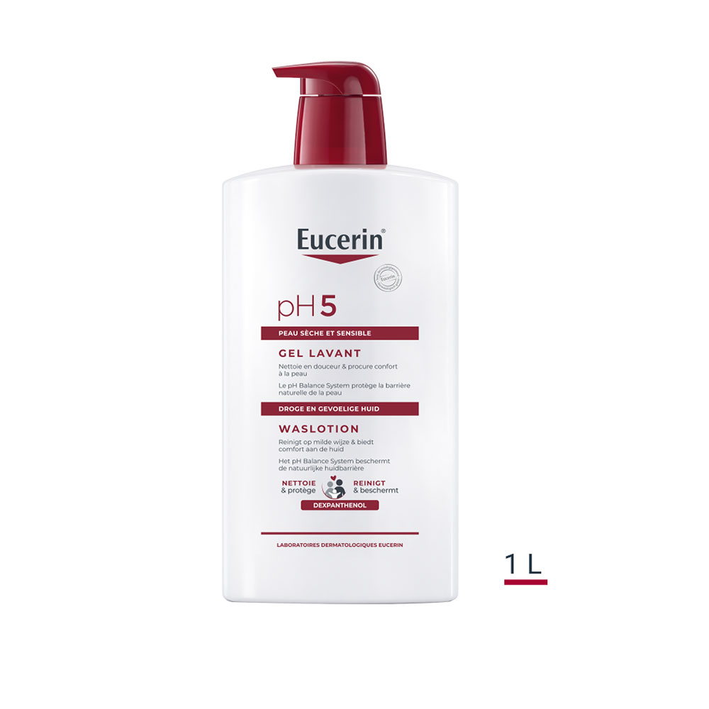 Eucerin Ph5 Gel Limpiador Pieles Sensibles y Secas 1L