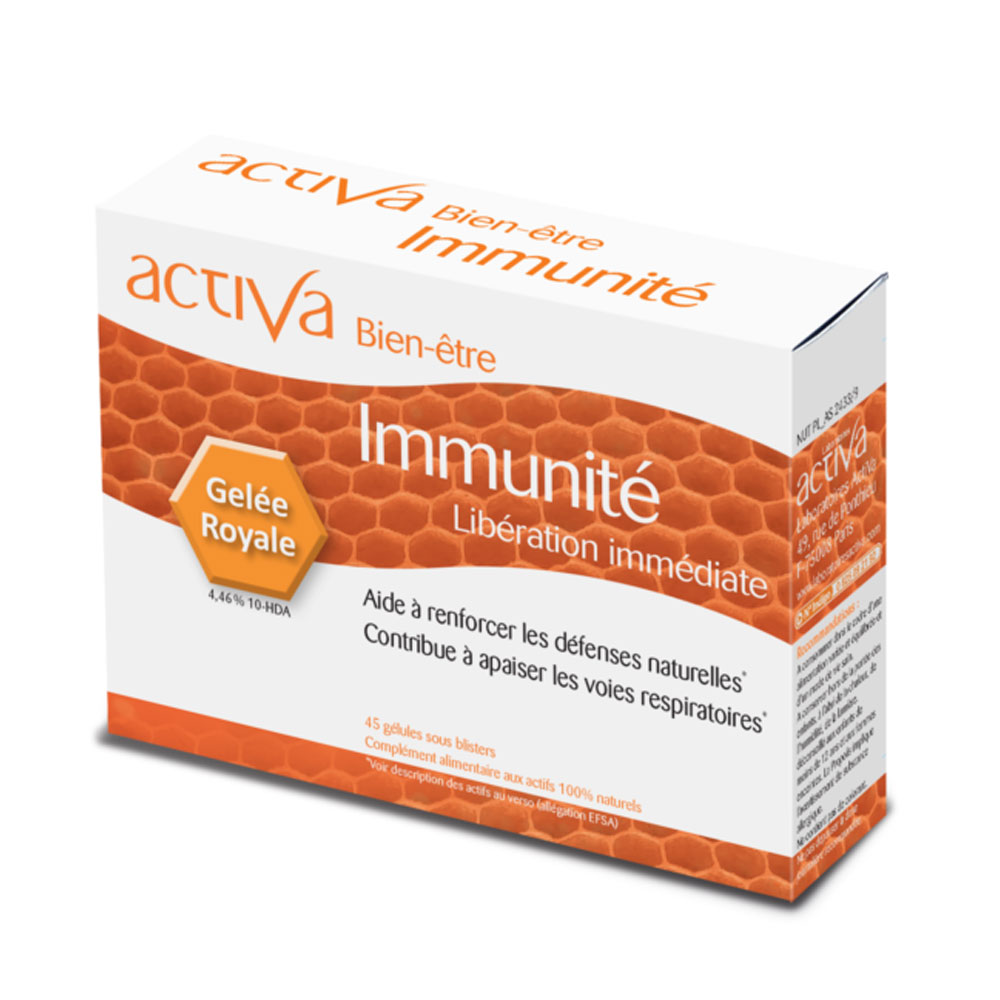 Activa Bienestar Inmunidad Libération immédiate 45 Capsulas