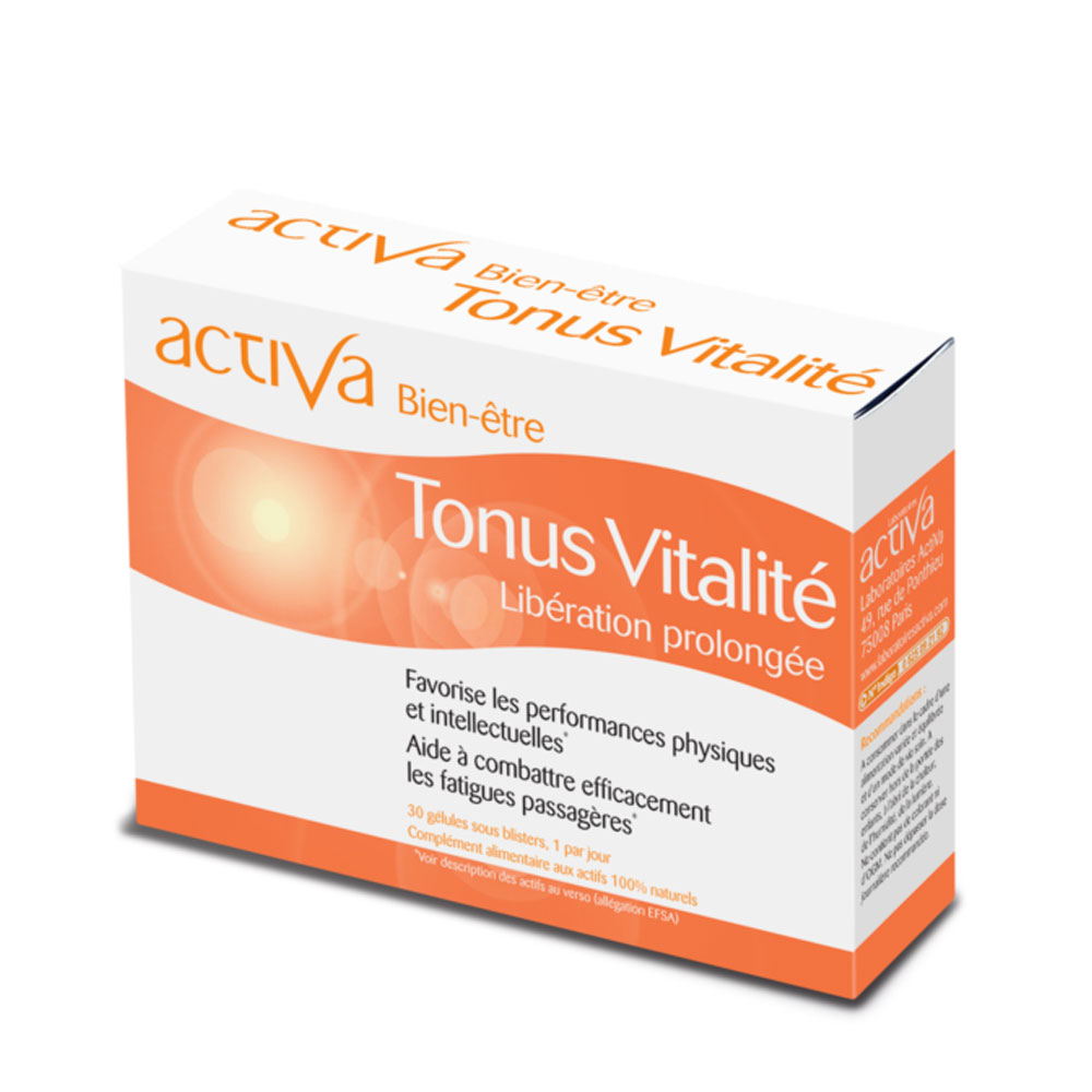 Activa Vitalidad y tono liberación prolongada 30 Capsulas