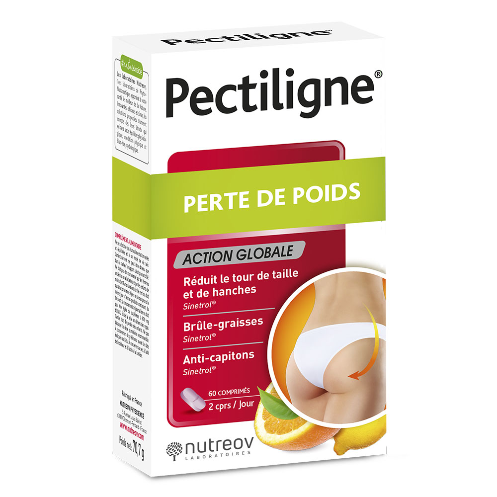 Nutreov Pectiligne Perte de Poids Action Globale 60 Comprimés Pectiligne Nutreov de Poids Action Globale 60 comprimidos