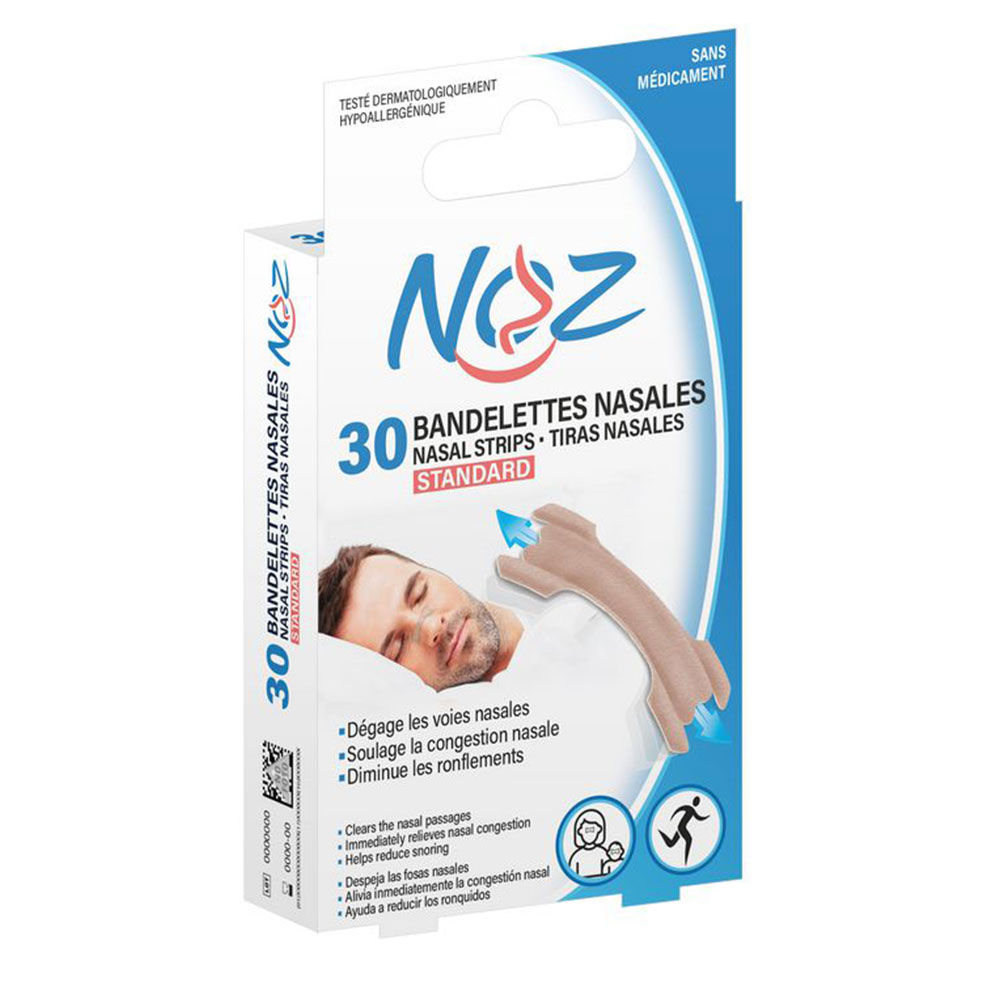Noz Tiras nasales estándar 30 parches