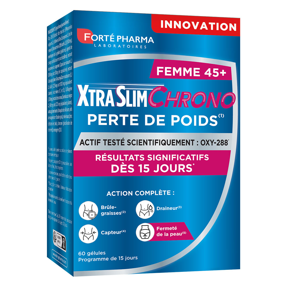 Forté Pharma XtraSlim Chrono Pérdida de peso 45+ mujeres 60 cápsulas