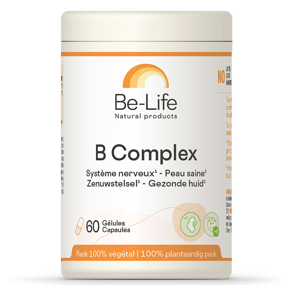Be-Life Complejo B Sistema nervioso - Piel sana 60 gelules