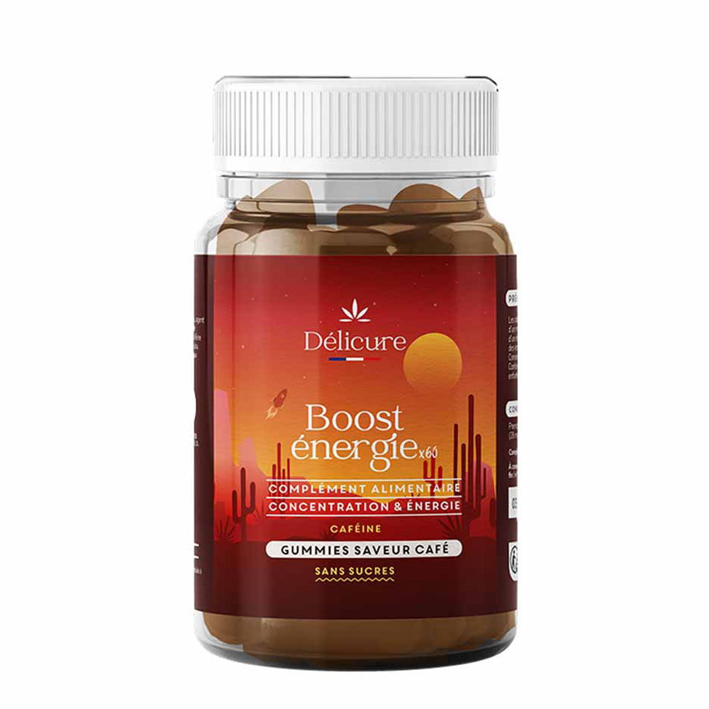 Delicure Delicure energía 60 gominolas sin azúcar sabor café Sabor café sin azúcar 60 gominolas