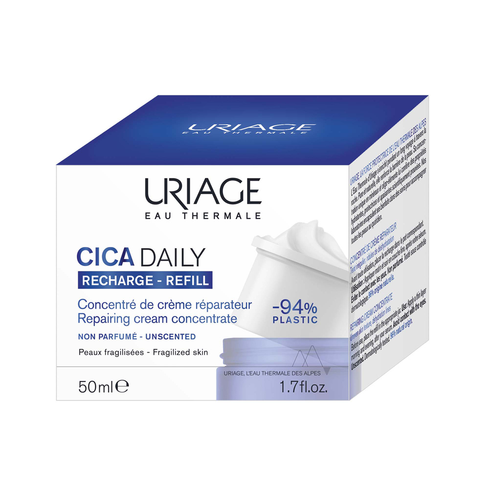 Uriage Cica Daily Concentrado de crema reparadora recarga pieles frágiles 50 ml