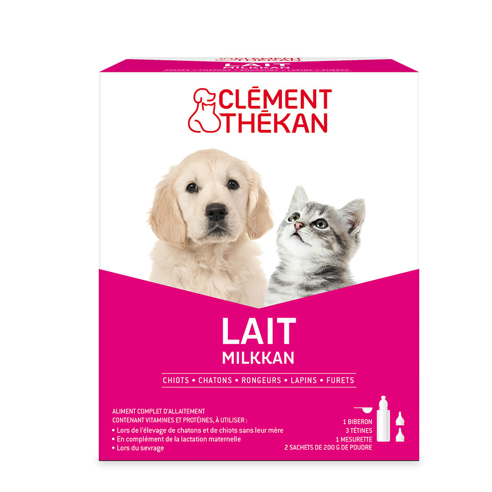 Clement-Thekan Milkkan Leche en polvo para cachorros y gatitos 2 x 200 g