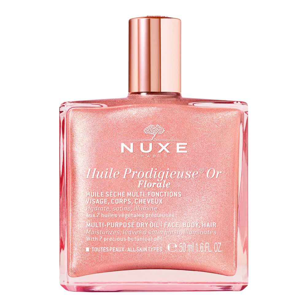 Nuxe Huile Prodigieuse Aceite seco multifunción floral dorado para rostro, cuerpo y cabello 50 ml