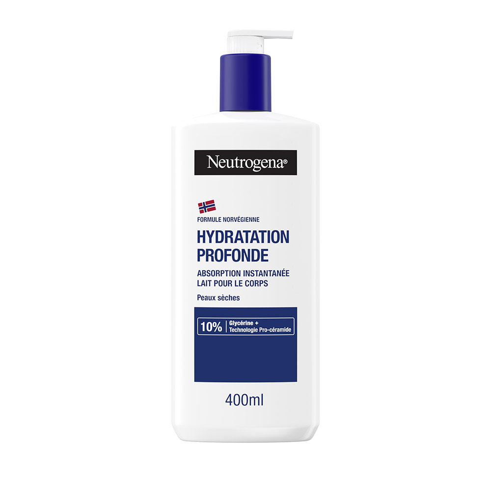 Neutrogena Hidratación profunda Loción corporal de absorción instantánea Peaux sèches 400 ml