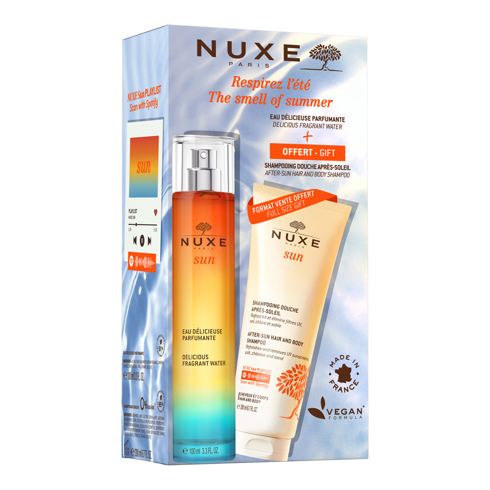 Nuxe Sun Pack fragancia Eau Delicieuse + champú gel después del sol