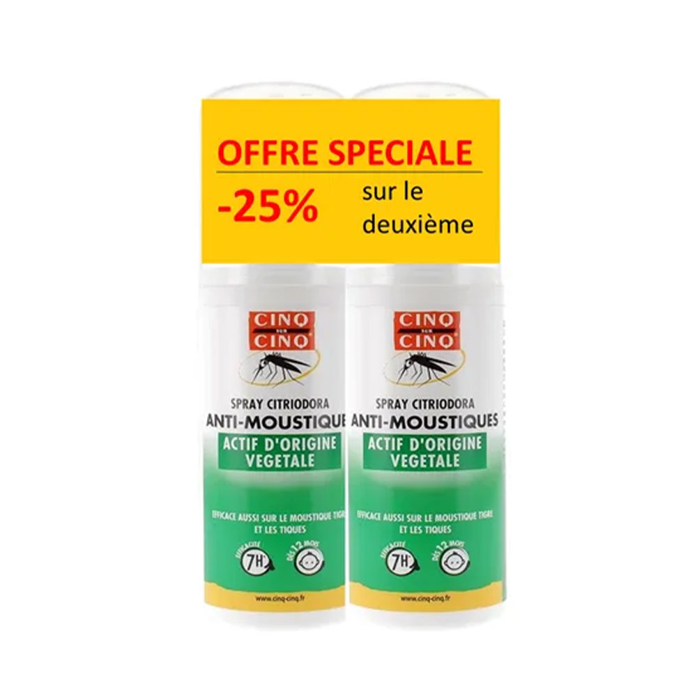 Cinq Sur Cinq Citriodora Citriodora Spray antimosquitos 2x100ml