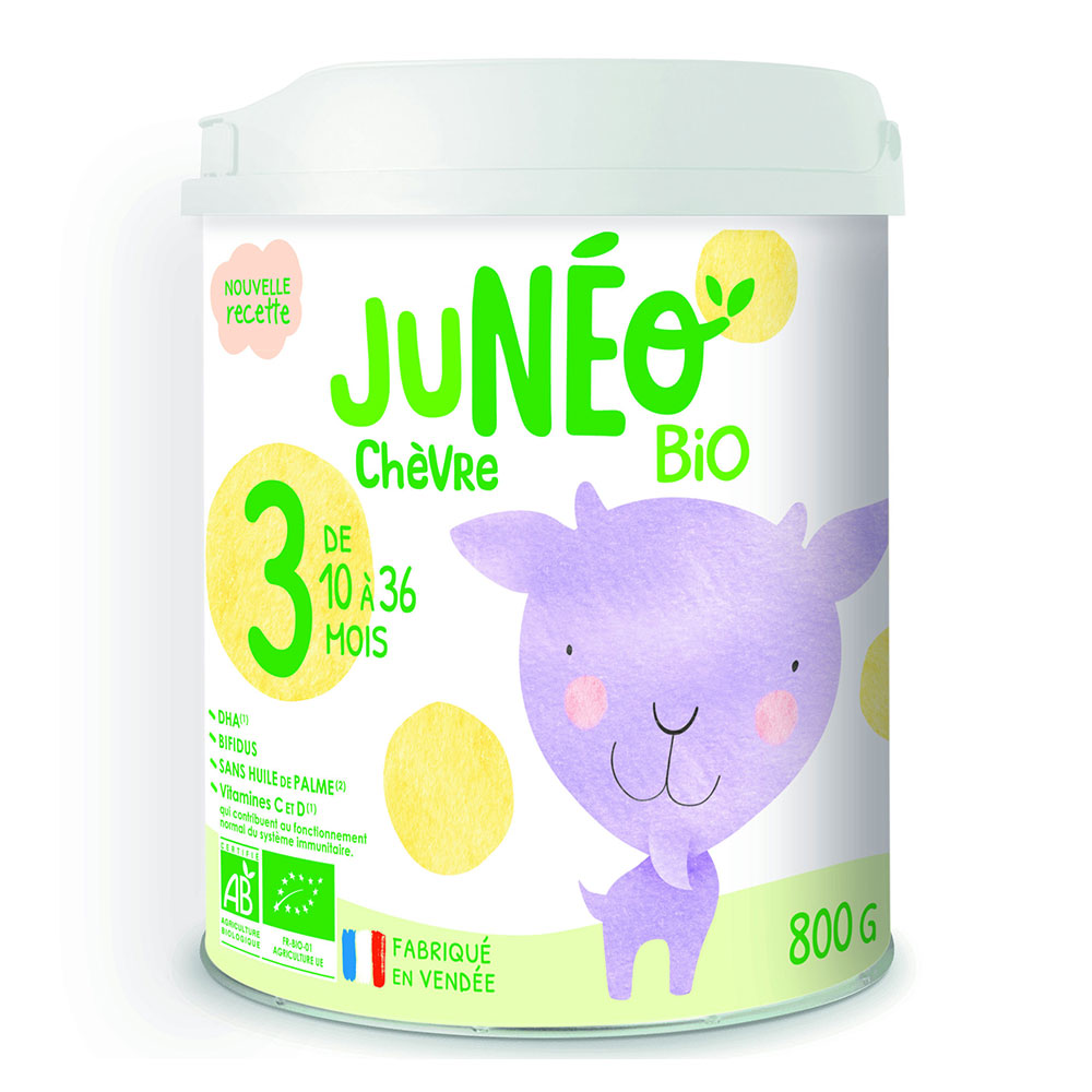 Juneo Cabra Leche crecimiento bio De 10 a 36 mois 800g
