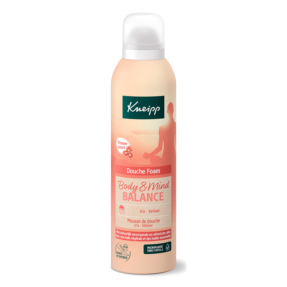 Kneipp Body & Mind Balance Espuma de ducha Iris Vetiver 200 ml