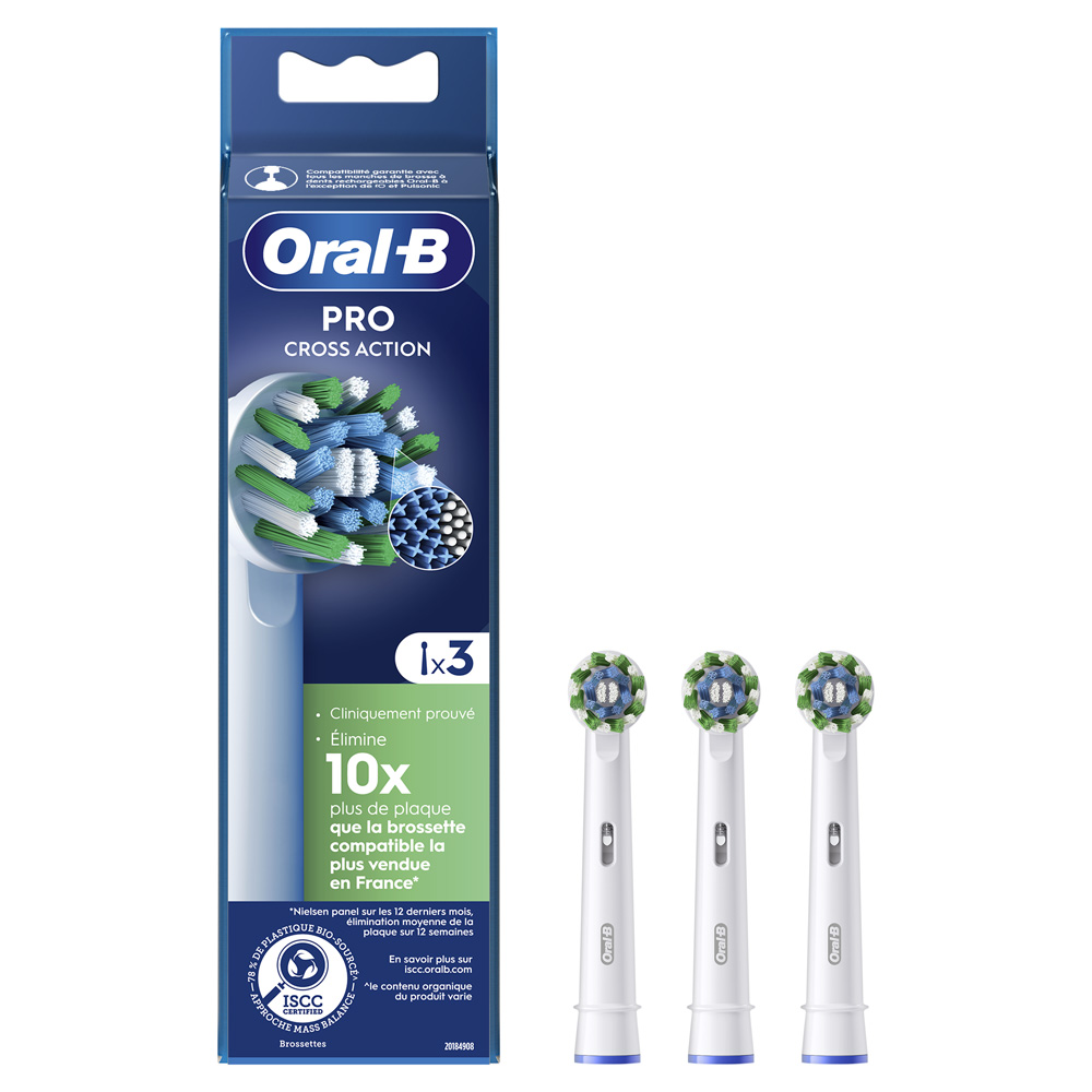 Oral-B Cross Action Recambios para cepillo de dientes eléctrico 3 x