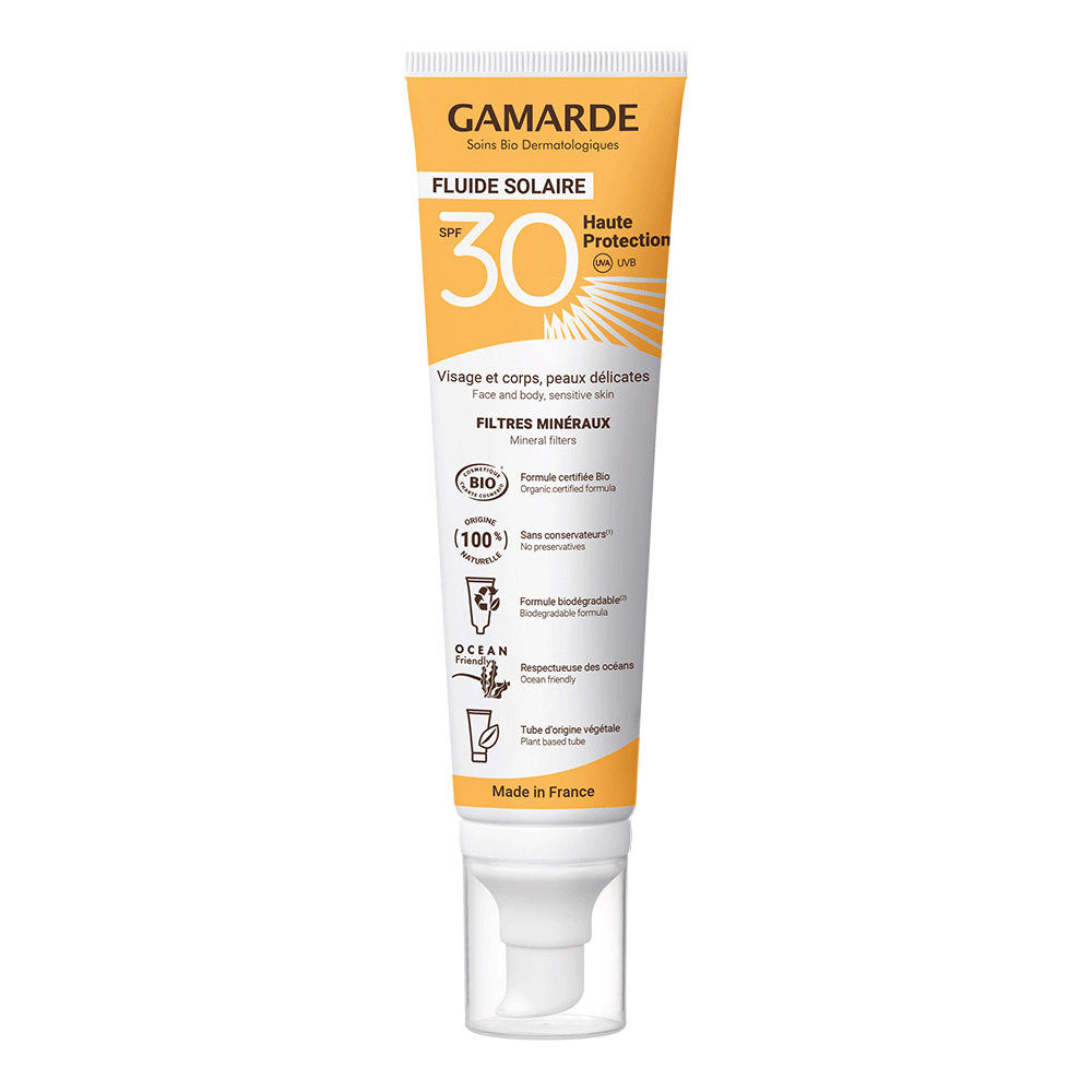 Gamarde Fluido solar SPF30 bio alta protección 100ml