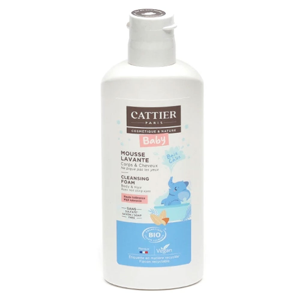 Cattier Bebé Espuma Limpiadora Hipoalergenica Cuerpo Y Cabello 150ml