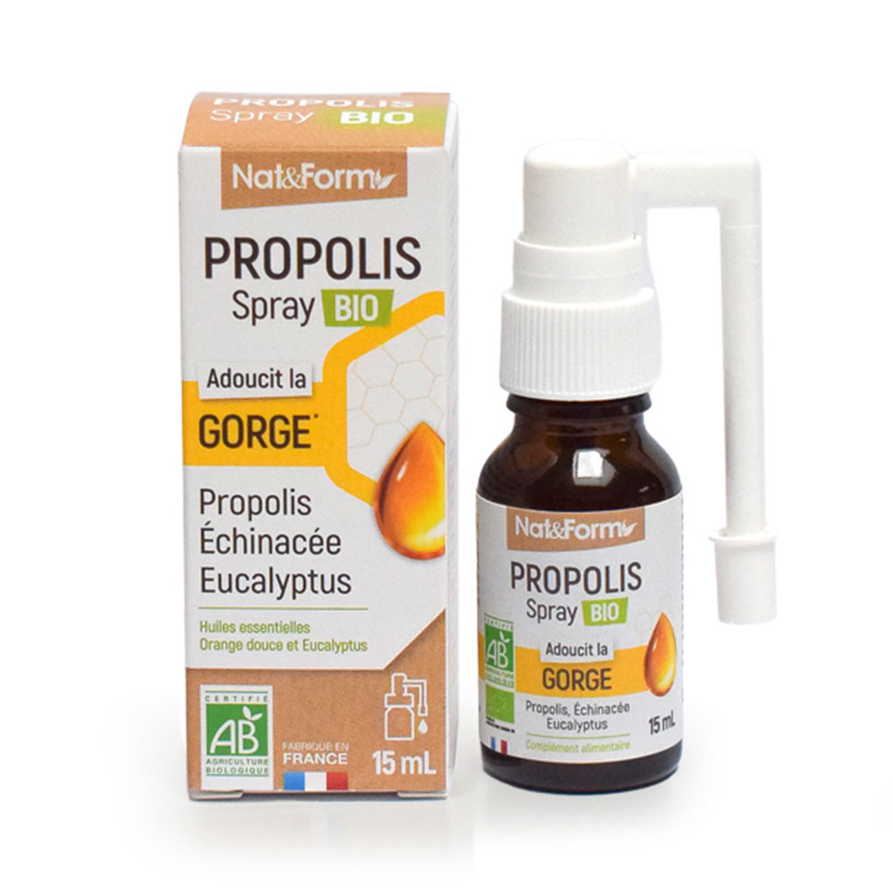 Nat&Form Propóleo spray bio calma la garganta 15ml