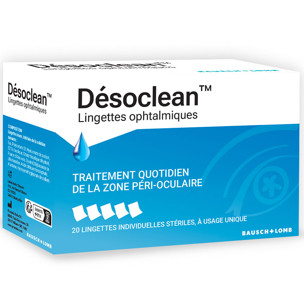 Bausch&Lomb Toallitas oftálmicas Désoclean x20
