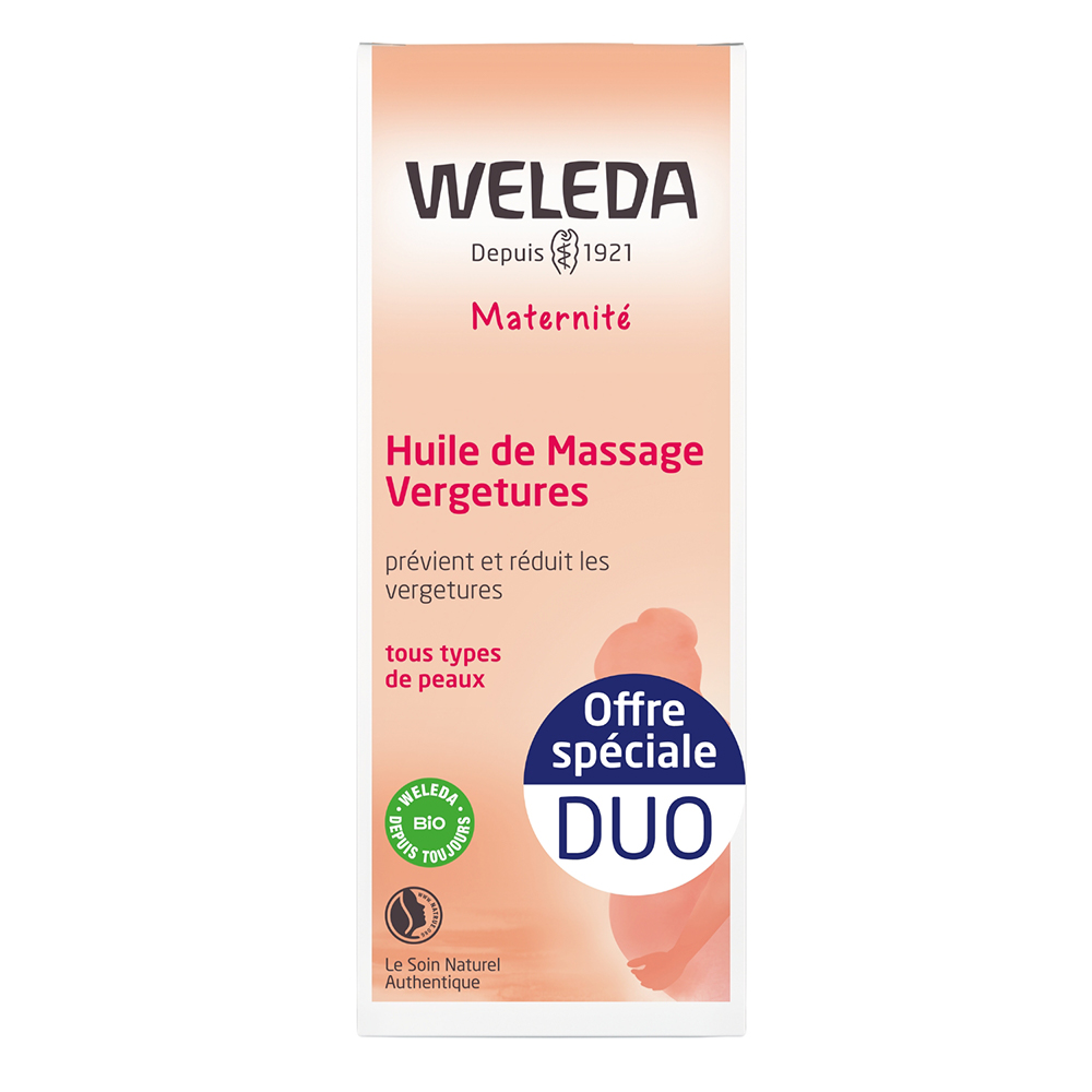 Weleda Aceite de masaje estrías 2x100ml