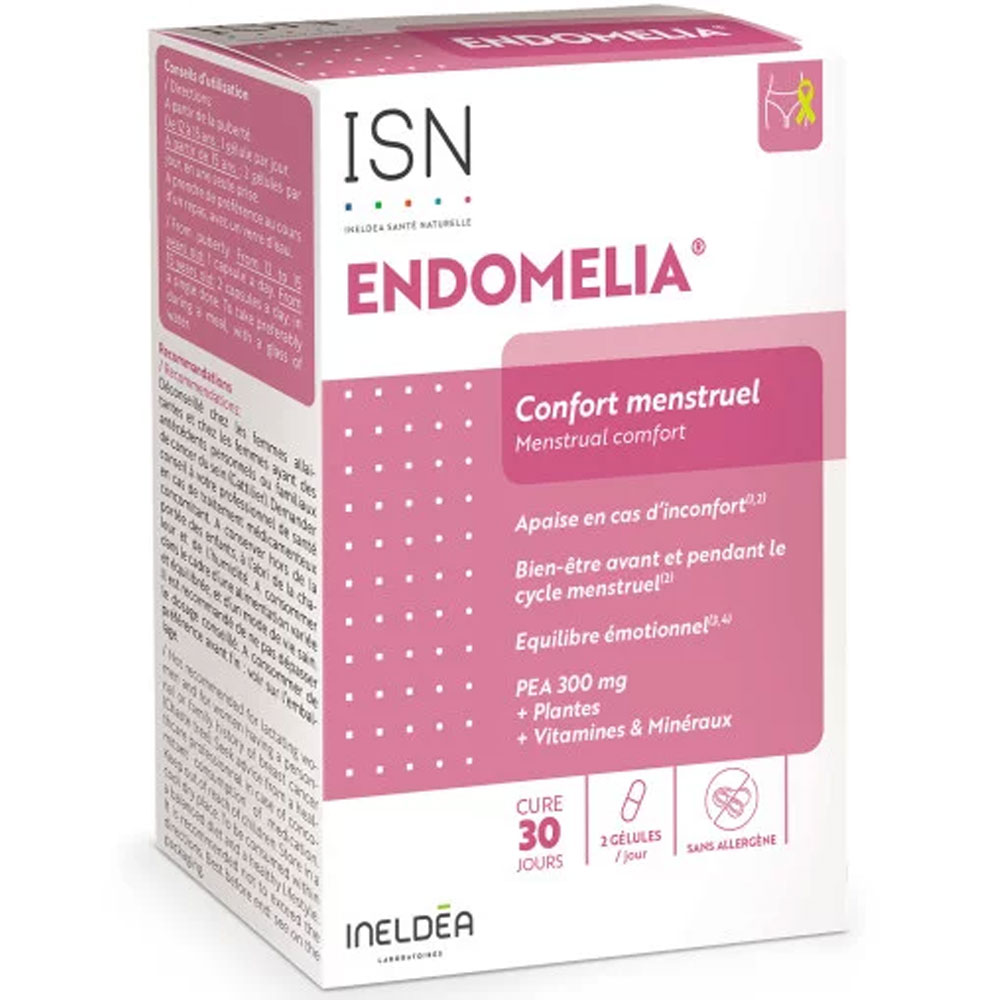 Ineldea Santé Naturelle Endomelia® confort menstrual 60 cápsulas