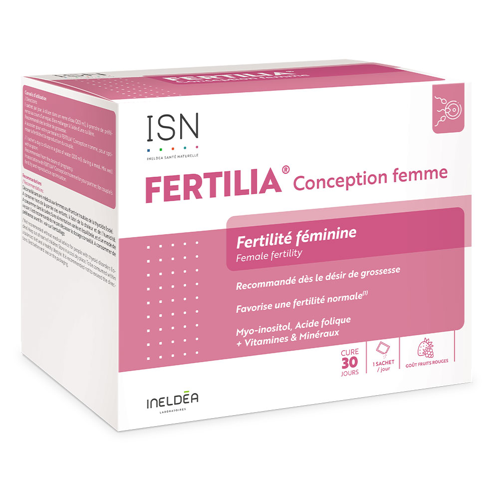 Ineldea Santé Naturelle Fertilia® Concepción Mujer plaintext fertilidad femenina 30 sobres