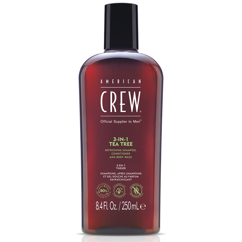 American Crew Champú 3 en 1 Árbol de té 250 ml