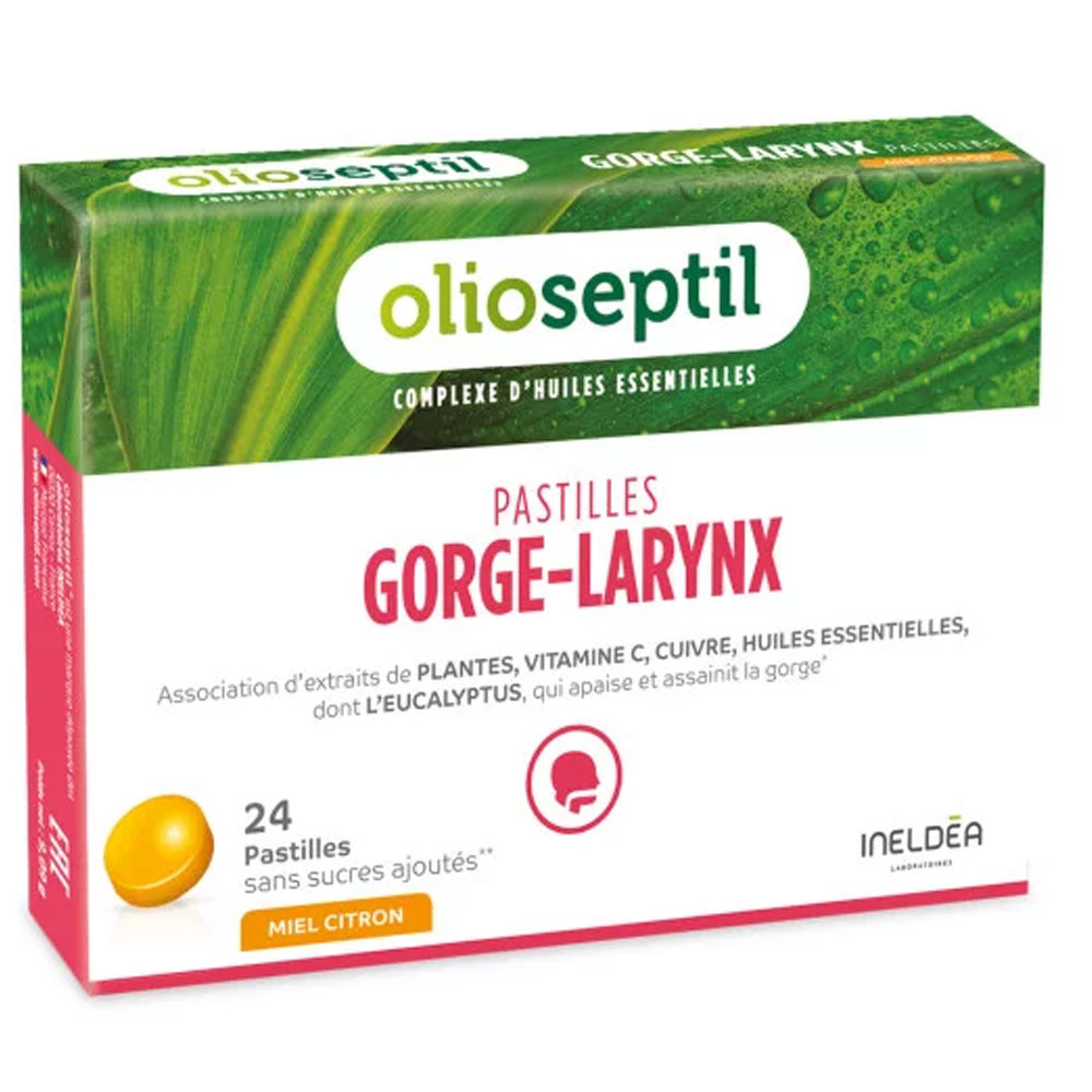Olioseptil GargantaLaringe Limón 24 comprimidos