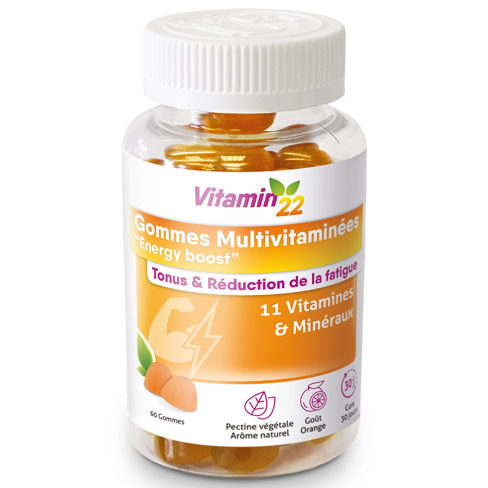 Vitamin'22 Multivitaminas Aumento de energía 60 gominolas