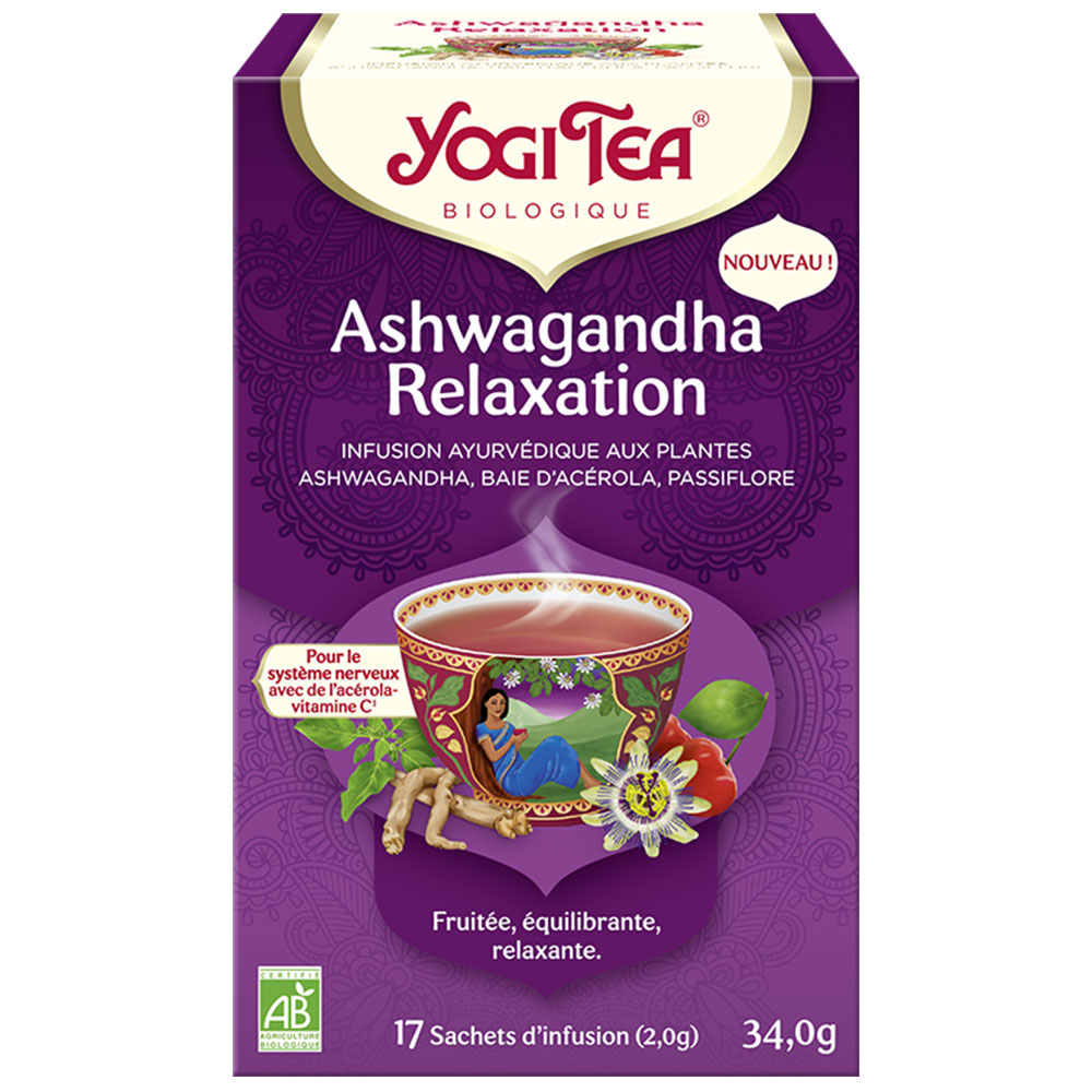 Yogi Tea Ashwagandha Relajación 17 bolsitas