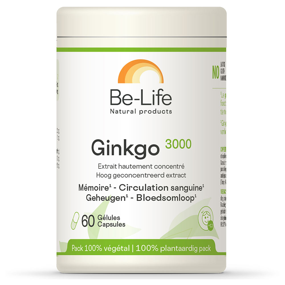 Be-Life Ginkgo 3000 60 cápsulas