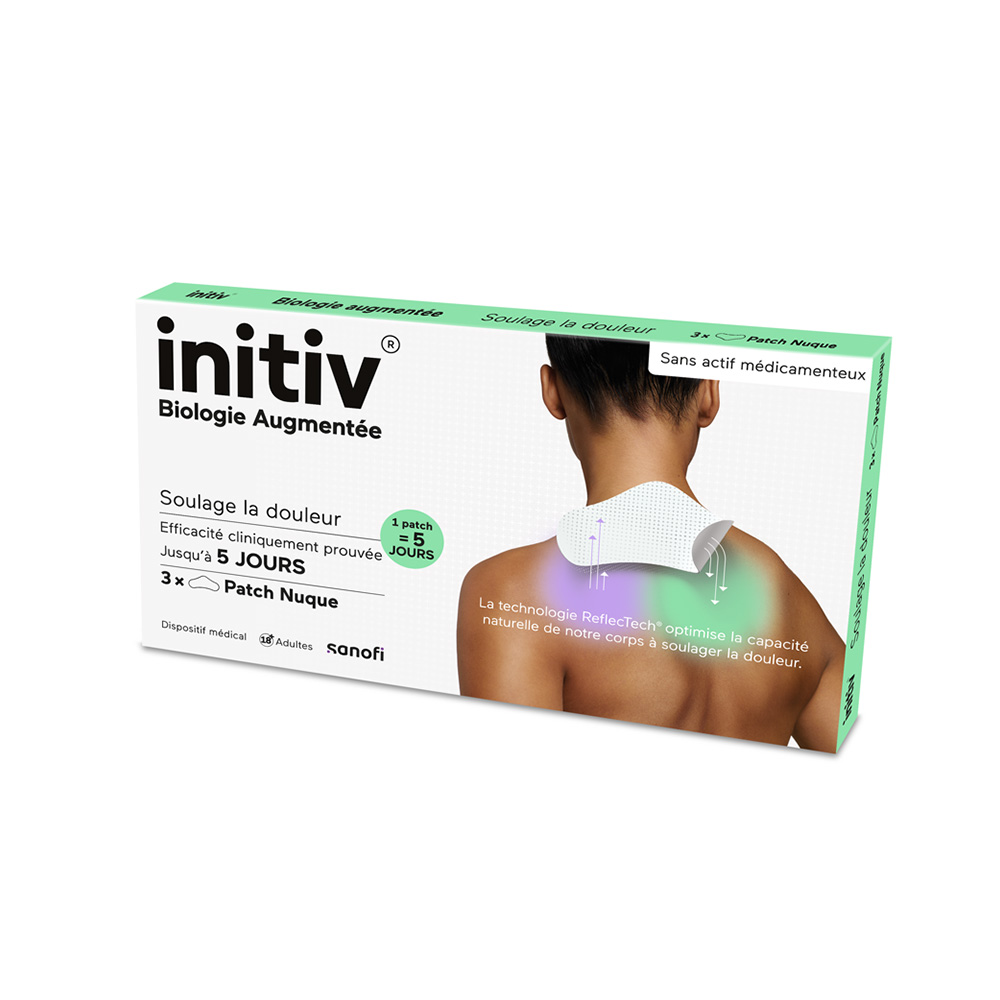 Initiv Parche para cuello de adulto 1 caja de 3 parches